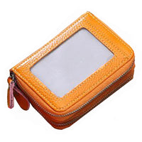 Deluxe Accordion Cardholder Wallet - Camel Yellow