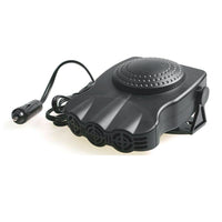 12V Car Heater Window Defroster and Cool Fan- 2 in1  Black