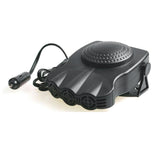 12V Car Heater Window Defroster and Cool Fan- 2 in1  Black
