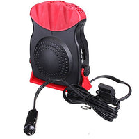12V Automotive Heater & Window Defroster - Quick Warm-Up Solution (Red)