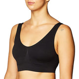 Ahh Bra - Women's Seamless Leisure Bra  (Black, Large) Bust: 38-40
