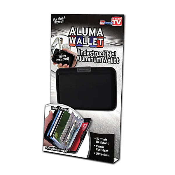 Aluma Wallet (Black) - Stylish, Secure, and Functional