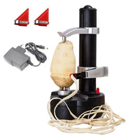 Rapid Peeler - One Touch Electric Action for Effortless Peeling (Black)