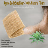 Ayate Body Scrubber – 100% Natural Fiber Exfoliating Bath Cloth
