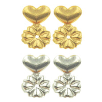 Hypoallergenic Earring Lifters for Women - 2 Pairs Adjustable