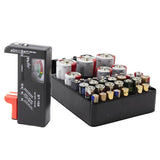 Battery Organizer & Tester With Battery Slots Cell Batteries