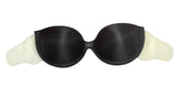 Backless, Strapless Invisible Bra With Adhesive Wings - Size D- Black