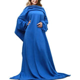 Warmie- Cozy Blanket with Sleeves - Blue