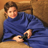 Warmie- Cozy Blanket with Sleeves - Blue
