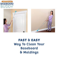 Baseboard Cleaning - 10 Refill Sponges Only - Compatible with Baseboard Buddy
