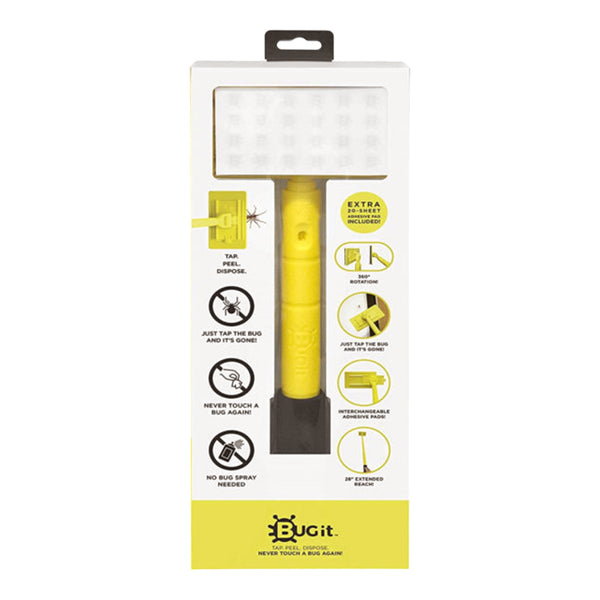 Bug It 28" Pest Trap Wand - Insect Remover with 20 Extra Adhesive Pads