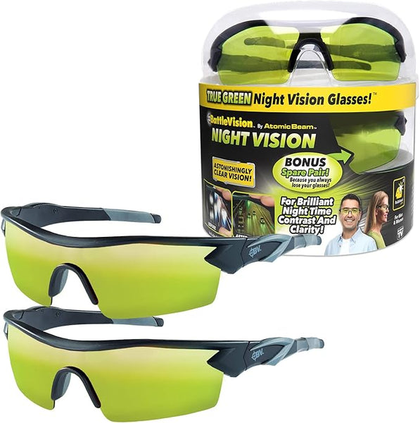 Battle Vision Night Vision Sunglasses (Two Pack)