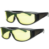 Battle Vision NIGHT Wrap Around Sunglasses - 2PK