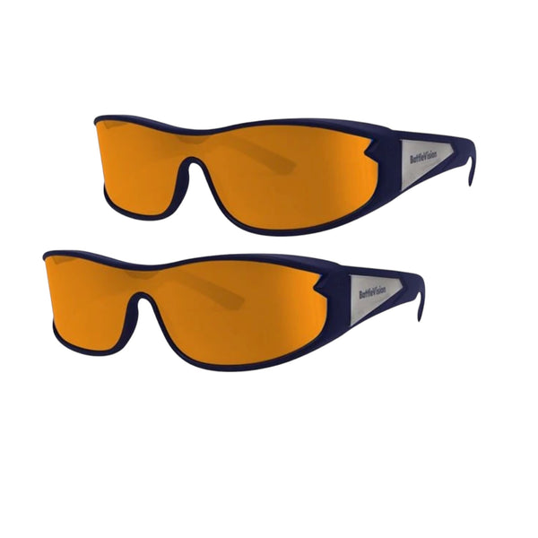 Battle Vision STORM Wrap Around Sunglasses - 2PK