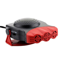 12V Car Heater Window Defroster and Cool Fan- 2 in1  Black