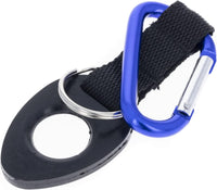 Blue Aluminum Carabiner – 6mm Thick, Water Bottle Holder Attachment