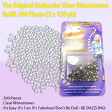 Clear Rhinestones Refill - 300 Pieces Assorted (2 x 150 Pack)