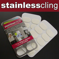 Stainless Cling Fridge Adhesives: 10-Pack for Organizing Your Space!