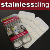 Stainless Cling Fridge Adhesives: 10-Pack for Organizing Your Space!