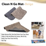 Clean 'N Go Outdoor or Indoor Mat, Beige