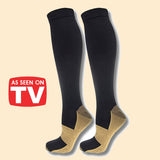 As Seen On TV Copper-Infused Socks  (Black) Small/Medium
