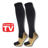 As Seen On TV Copper-Infused Socks  (Black) Small/Medium