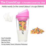 The CrunchCup - A Portable Cereal Cup  -  Pink