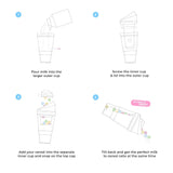 The CrunchCup XL - A Portable Cereal Cup  -  Purple
