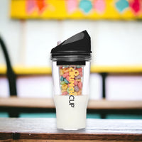 The CrunchCup XL - A Portable Cereal Cup  -  Black