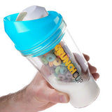The CrunchCup XL - A Portable Cereal Cup  -  Pink & Blue