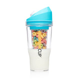 The CrunchCup XL - A Portable Cereal Cup  -  Pink & Blue