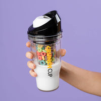 The CrunchCup XL - A Portable Cereal Cup  -  Black