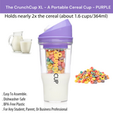 The CrunchCup XL - A Portable Cereal Cup  -  Purple