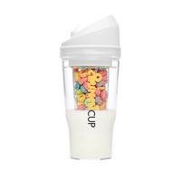 The CrunchCup XL - A Portable Cereal Cup - White
