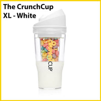 The CrunchCup XL - A Portable Cereal Cup  -  White