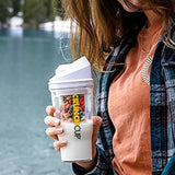 The CrunchCup XL - A Portable Cereal Cup - White