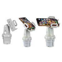 Cup Call Car Phone Mount - Adjustable Cup Holder – 2 Pack (Black & Gray)