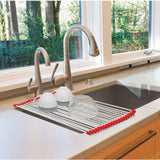 Handy Gourmet Over-The-Sink Roll Up Drying Rack - Space-Saving Kitchen Solution