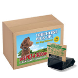 HealthPro Dispoz-A-Scoop – No Touch, No Mess, No Odor, Sanitary Dog Poop Scoopers –  100 Pack