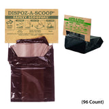 HealthPro Dispoz-A-Scoop – No Touch, No Mess, No Odor, Sanitary Dog Poop Scoopers –  96 Pack