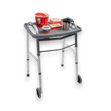 Enhanced Mobility Tray, Gray - Sturdy Non-Slip Walker Tray with Cup Holders, Fits Most Standard Walk