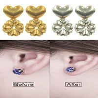 Hypoallergenic Earring Lifters for Women - 2 Pairs Adjustable