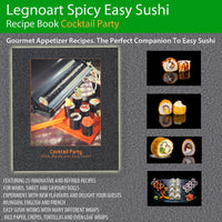 Legnoart Spicy Easy Sushi Recipe Book Cocktail Party
