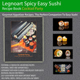 Legnoart Spicy Easy Sushi Recipe Book Cocktail Party