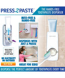 Press 2 Paste Hands-Free Toothpaste Dispenser (Two Pack)