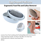 Egg Shaped Pedicure Ergonomic Foot File and Callus Remover