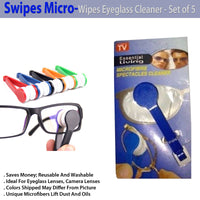 Essential Living Microfiber Eyeglass Cleaner- 5 Pack