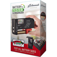 Battery Organizer & Tester With Battery Slots Cell Batteries