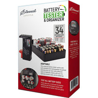 Battery Organizer & Tester With Battery Slots Cell Batteries