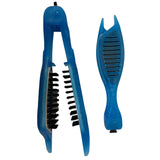 Euro-V Styling Brush Professional Hair Straightener & Detangler Brush